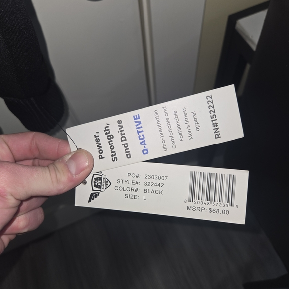 NWT Mens Large Q-Actice Sweater - Picture 3 of 4